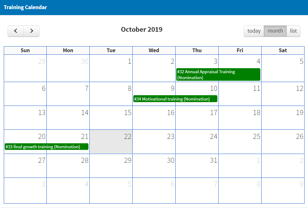 Automate complete training cycle for organization including training need assessment, training requisition, nomination with pre-post assessment and feedback